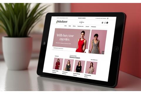 Screenshot of an engaging e-commerce fashion store homepage