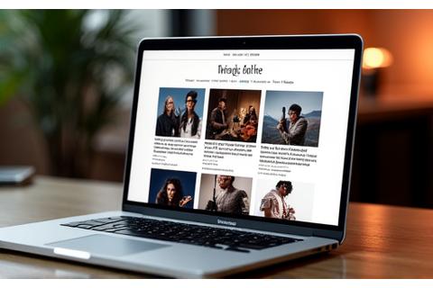 Homepage design of an online magazine blog