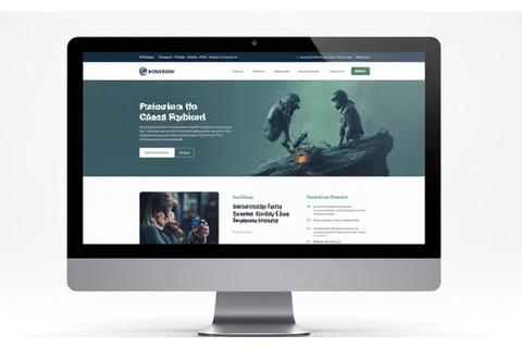 Screenshot of a modern business website homepage